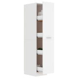 vidaXL Apothekerskast 30x42,5x150 cm bewerkt hout wit