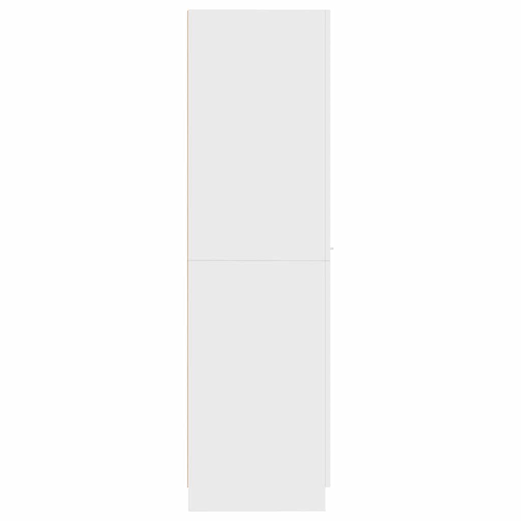 vidaXL Apothekerskast 30x42,5x150 cm bewerkt hout wit
