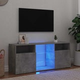 vidaXL TV Cabinet with LED Lights 120x30x50 cm White
