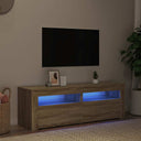 vidaXL Tv-meubel met LED-verlichting 120x35x40 cm wit