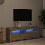 vidaXL Tv-meubel met LED-verlichting 120x35x40 cm wit