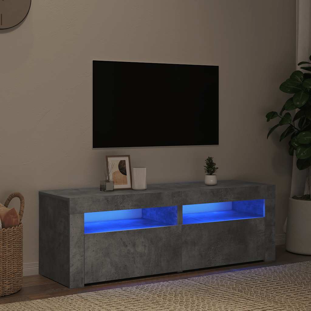 vidaXL Tv-meubel met LED-verlichting 120x35x40 cm wit