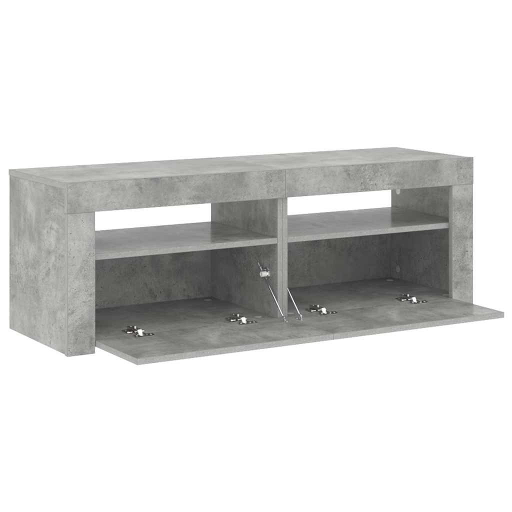 vidaXL Tv-meubel met LED-verlichting 120x35x40 cm wit