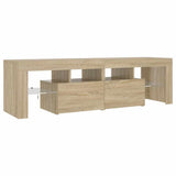 vidaXL TV Cabinet with LED Lights 140x36.5x40 cm White