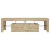 vidaXL TV Cabinet with LED Lights 140x36.5x40 cm White