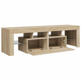 vidaXL TV Cabinet with LED Lights 140x36.5x40 cm White