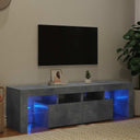 vidaXL TV Cabinet with LED Lights 140x36.5x40 cm White