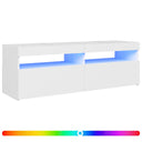 vidaXL Tv-meubel met LED-verlichting 120x35x40 cm wit