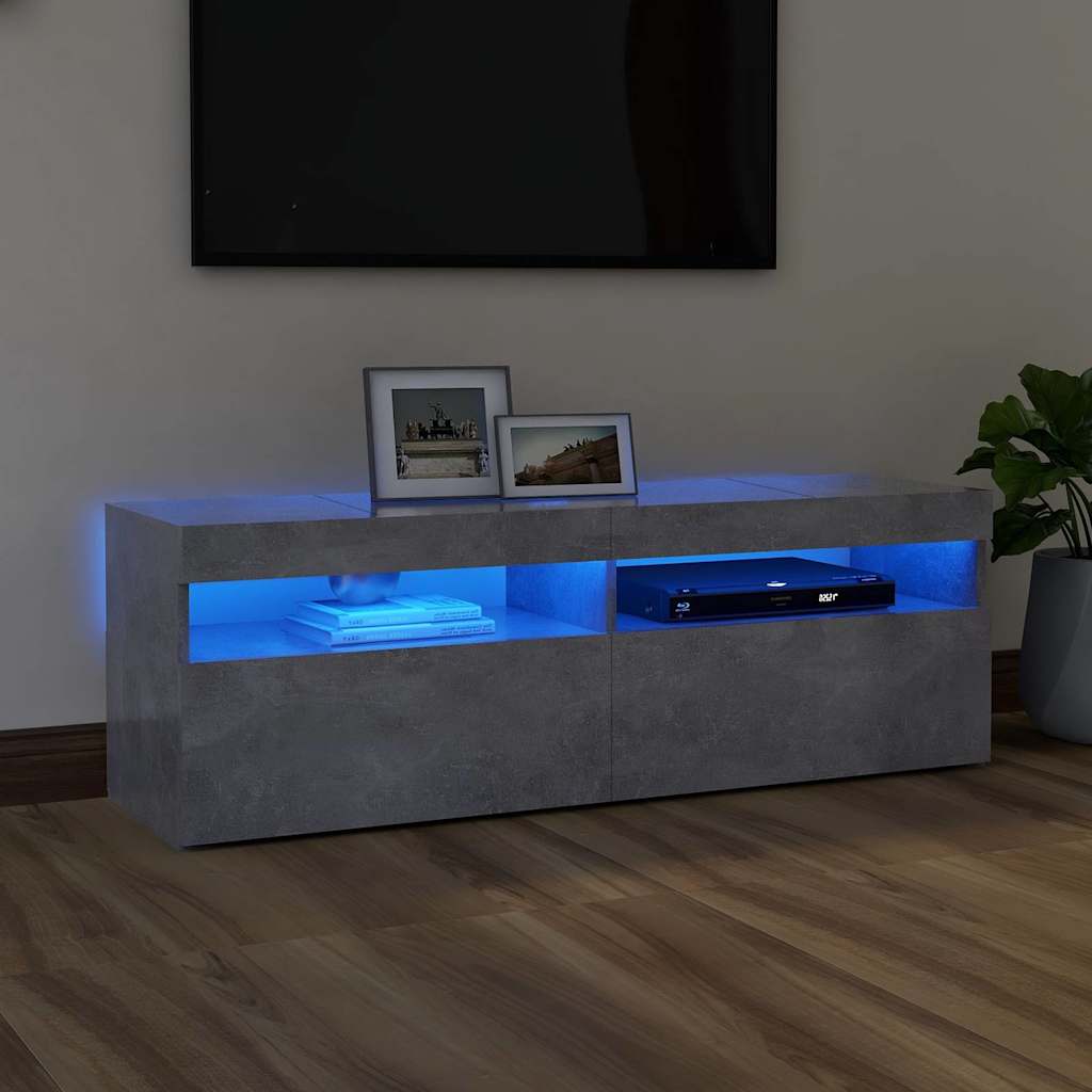 vidaXL Tv-meubel met LED-verlichting 120x35x40 cm wit