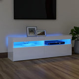 vidaXL Tv-meubel met LED-verlichting 120x35x40 cm wit