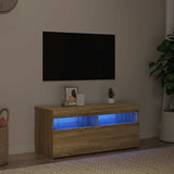 vidaXL Tv-meubel met LED-verlichting 120x35x40 cm wit