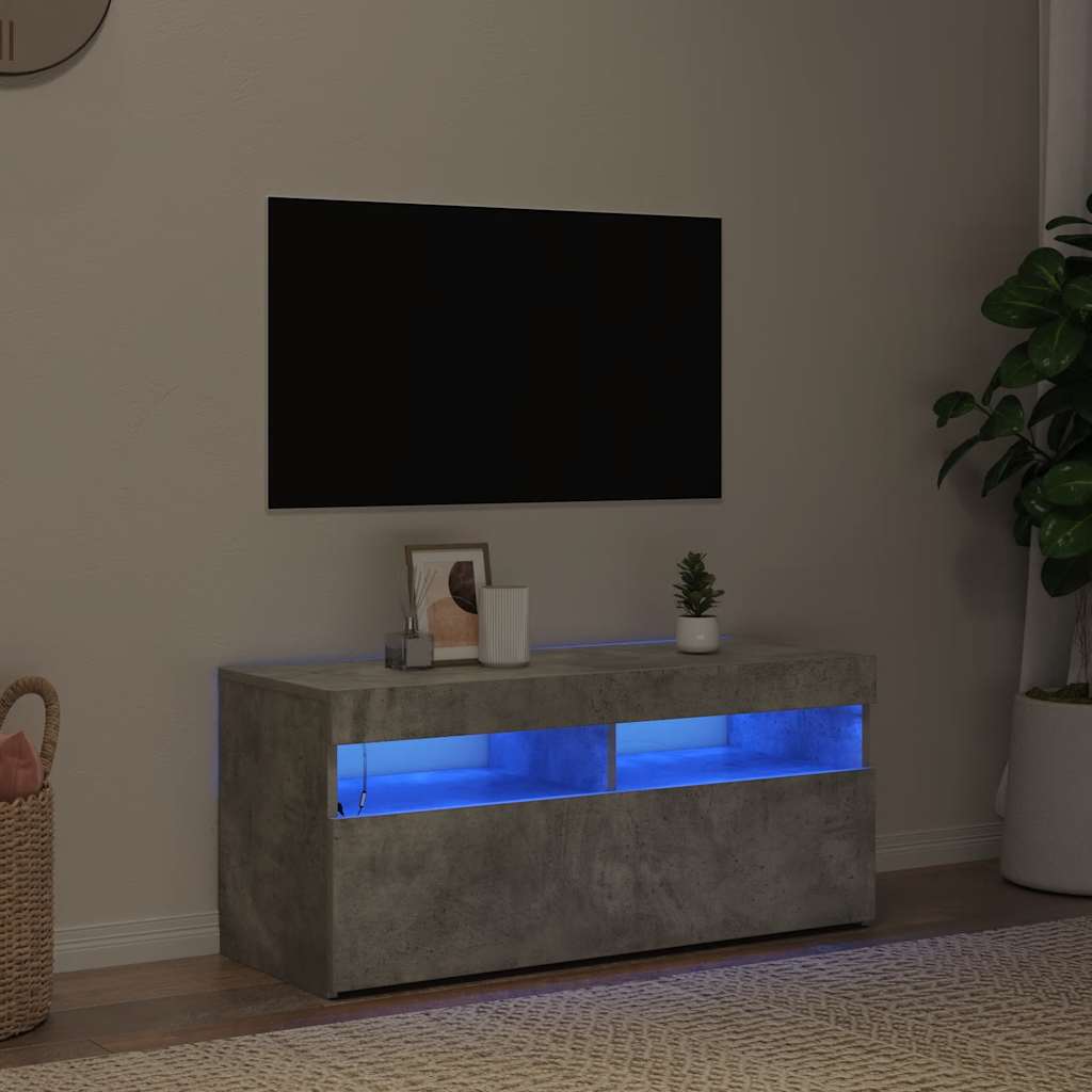 vidaXL Tv-meubel met LED-verlichting 120x35x40 cm wit