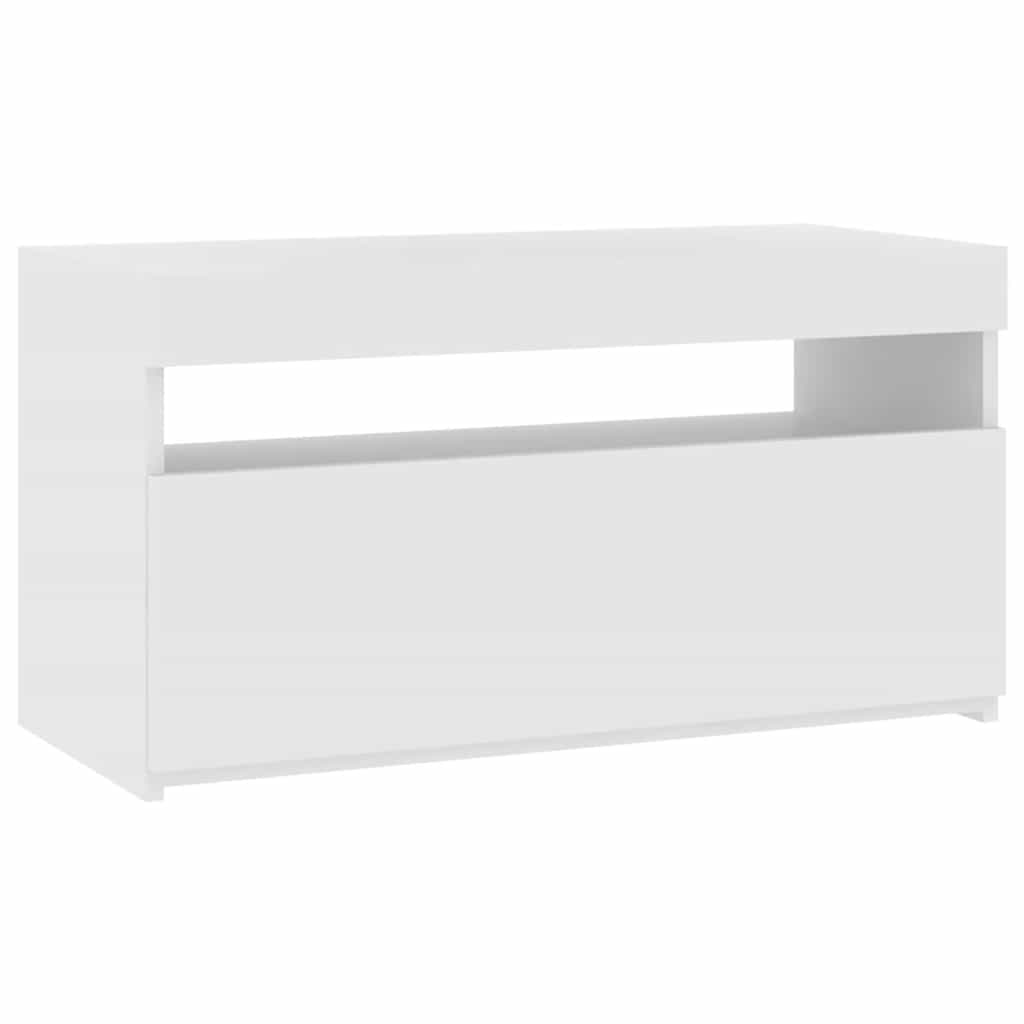 vidaXL Tv-meubel met LED-verlichting 120x35x40 cm wit