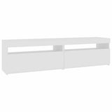 vidaXL Tv-meubel met LED-verlichting 120x35x40 cm wit