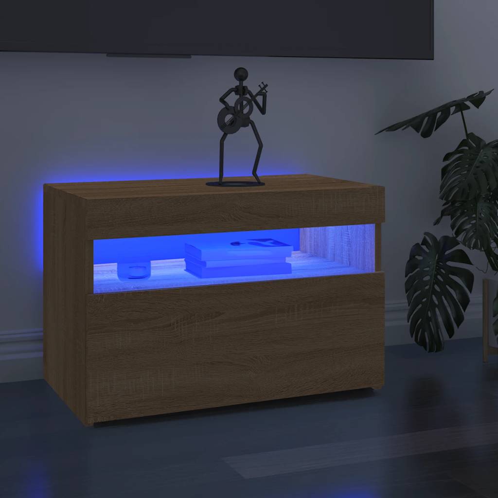 vidaXL Tv-meubel met LED-verlichting 120x35x40 cm wit