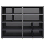 vidaXL Sideboard 97x32x72 cm engineered wood high gloss grey