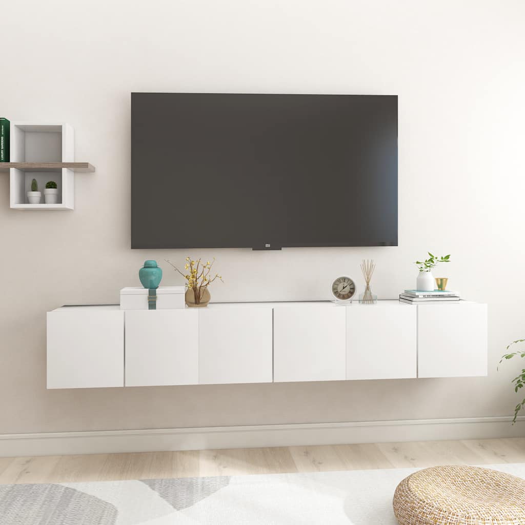 vidaXL Tv-hangmeubel 60x30x30 cm wit
