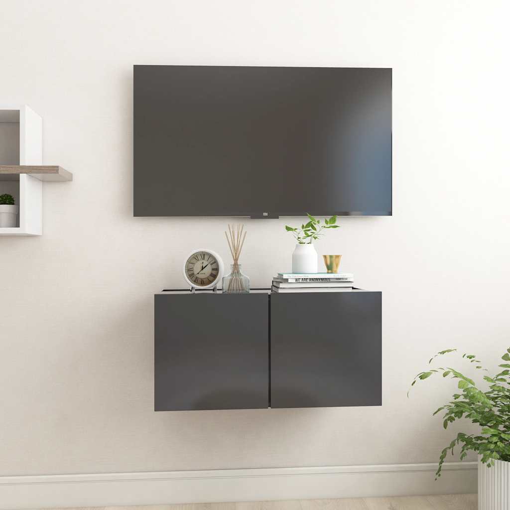 vidaXL Tv-hangmeubel 60x30x30 cm wit