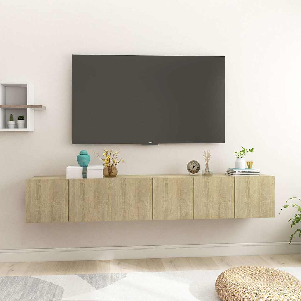 vidaXL Tv-hangmeubel 60x30x30 cm wit
