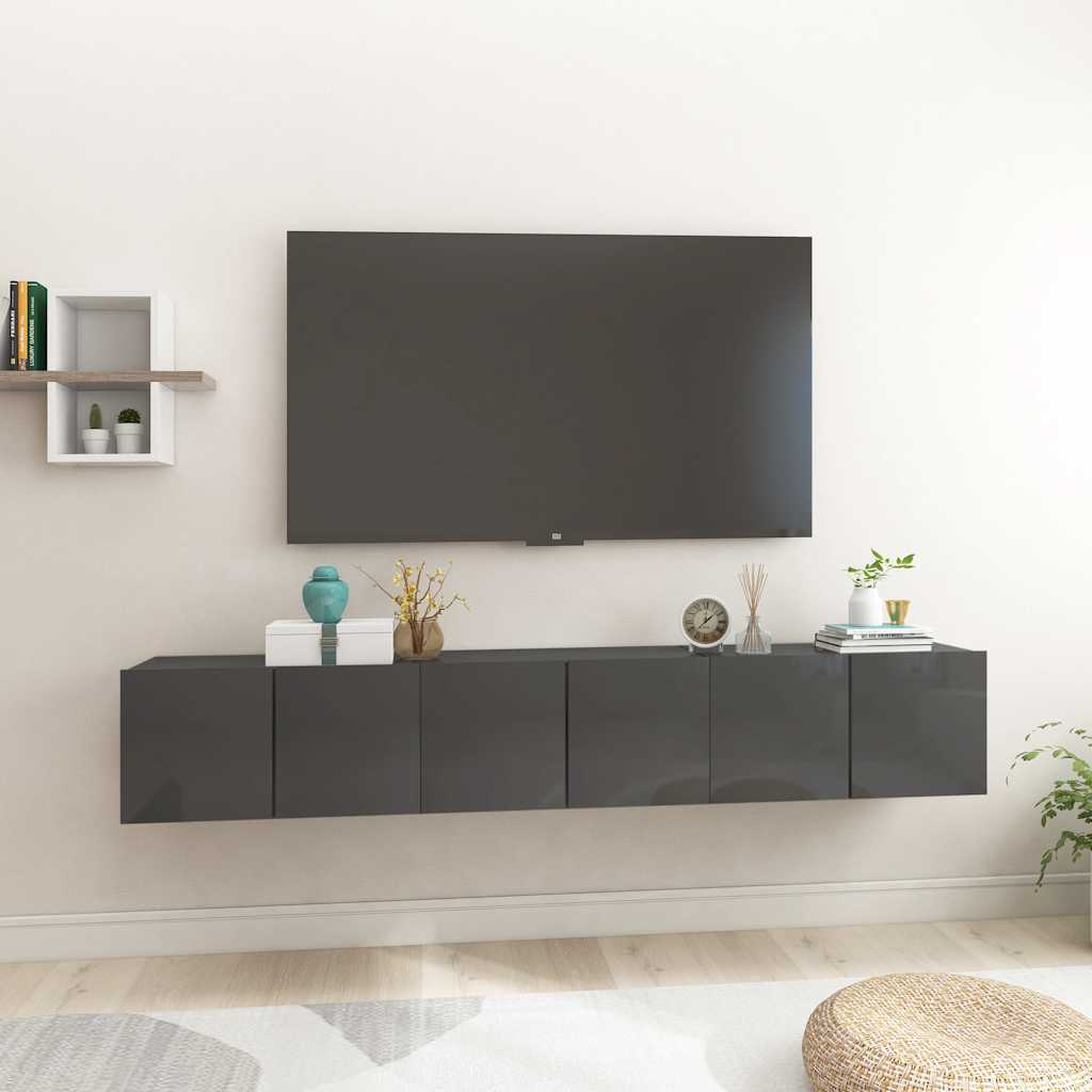 vidaXL Tv-hangmeubel 60x30x30 cm wit