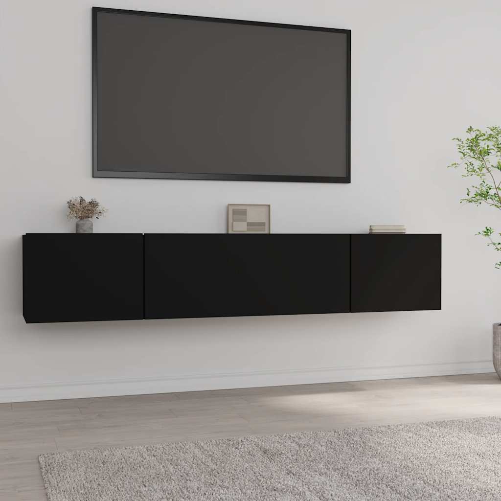 vidaXL Tv-meubels 2 st 80x30x30 cm bewerkt hout wit