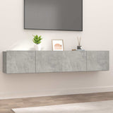 vidaXL Tv-meubels 2 st 80x30x30 cm bewerkt hout wit