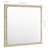 vidaXL Badkamerspiegel 40x1,5x37 cm spaanplaat wit