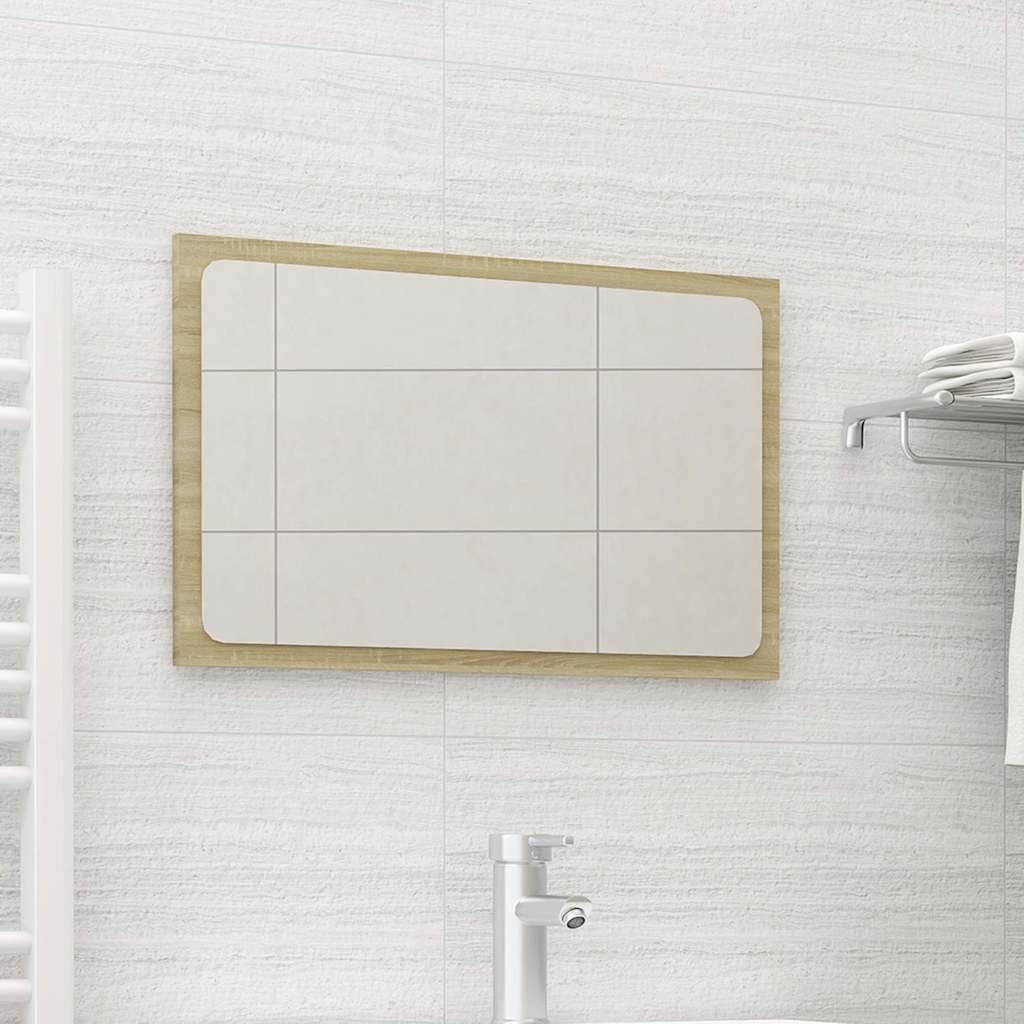 vidaXL Badkamerspiegel 40x1,5x37 cm spaanplaat wit