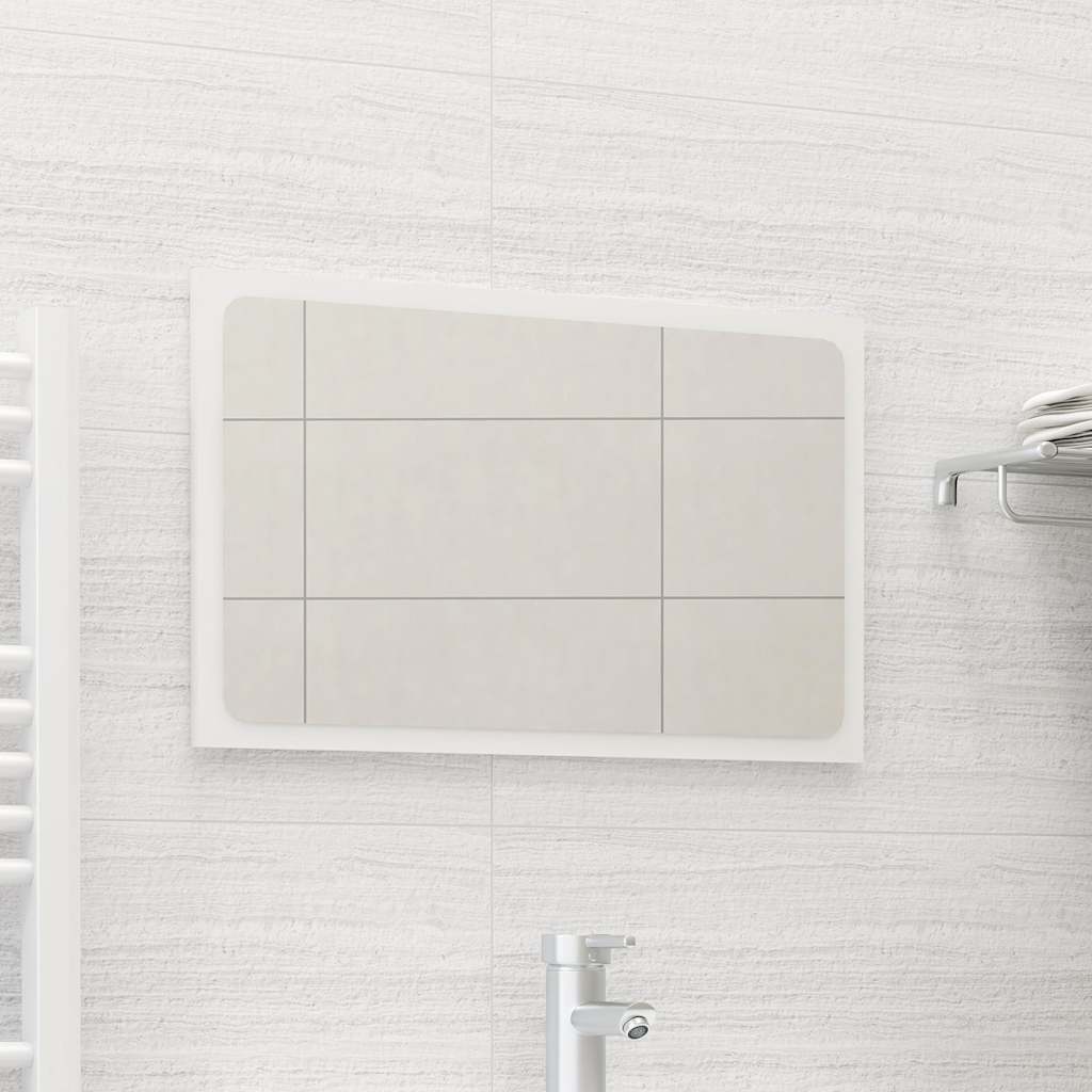 vidaXL Badkamerspiegel 40x1,5x37 cm spaanplaat wit