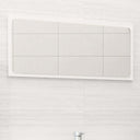 vidaXL Badkamerspiegel 40x1,5x37 cm spaanplaat wit