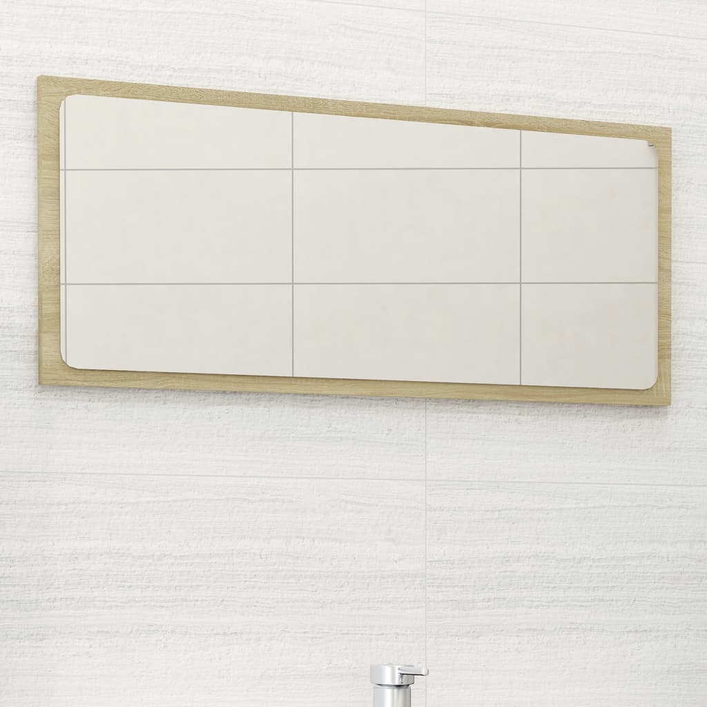 vidaXL Badkamerspiegel 40x1,5x37 cm spaanplaat wit