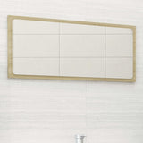 vidaXL Badkamerspiegel 40x1,5x37 cm spaanplaat wit