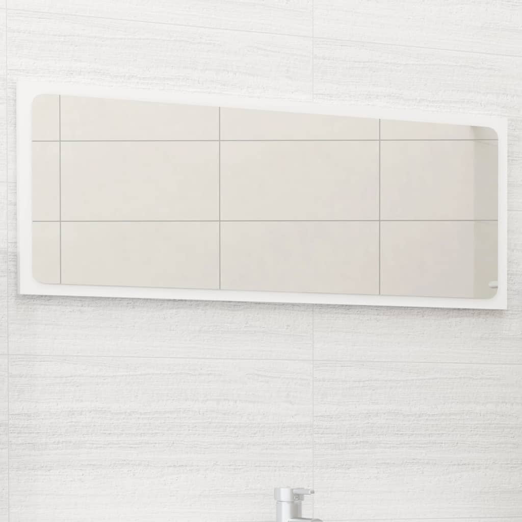 vidaXL Badkamerspiegel 40x1,5x37 cm spaanplaat wit