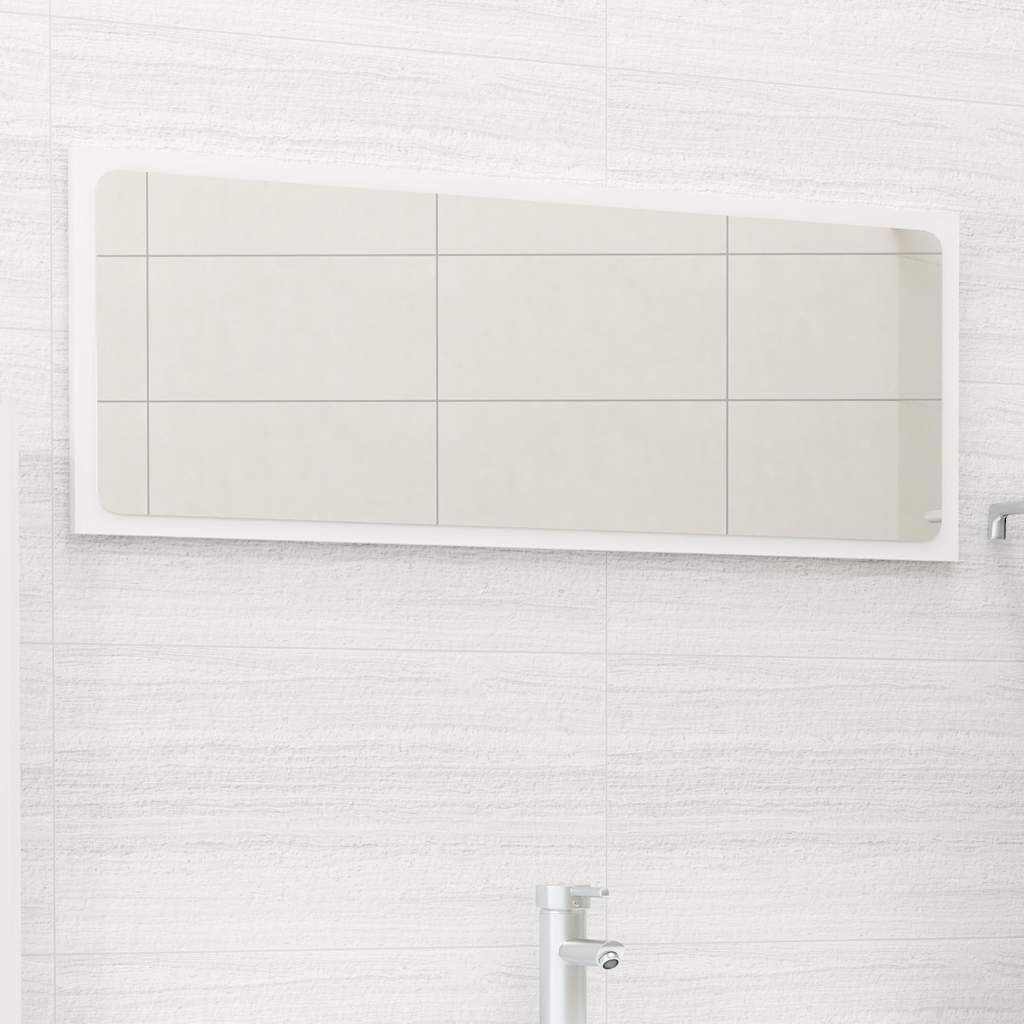 vidaXL Badkamerspiegel 40x1,5x37 cm spaanplaat wit