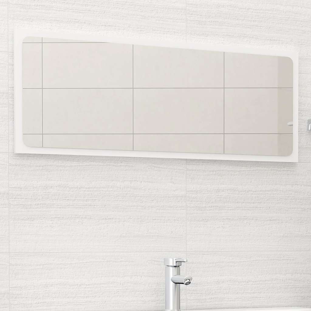 vidaXL Badkamerspiegel 40x1,5x37 cm spaanplaat wit