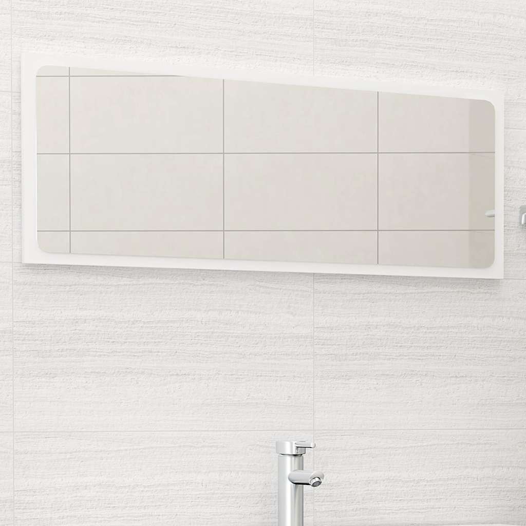 vidaXL Badkamerspiegel 40x1,5x37 cm spaanplaat wit