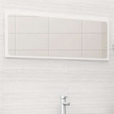 vidaXL Badkamerspiegel 40x1,5x37 cm spaanplaat wit