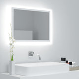vidaXL Bathroom Mirror LED 60x8.5x37 cm acrylic white