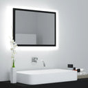 vidaXL Bathroom Mirror LED 60x8.5x37 cm acrylic white