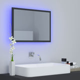 vidaXL Bathroom Mirror LED 60x8.5x37 cm acrylic white