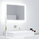 vidaXL Bathroom Mirror LED 60x8.5x37 cm acrylic white
