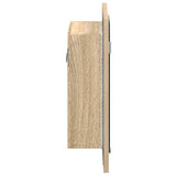 vidaXL Badkamerkast met spiegel en LED 40x12x45 cm acryl wit