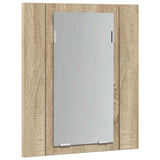 vidaXL Badkamerkast met spiegel en LED 40x12x45 cm acryl wit