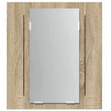 vidaXL Badkamerkast met spiegel en LED 40x12x45 cm acryl wit