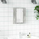 vidaXL Badkamerkast met spiegel en LED 40x12x45 cm acryl wit