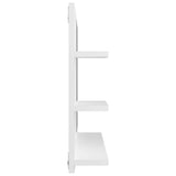 vidaXL Badkamerspiegel 60x10,5x45 cm bewerkt hout wit