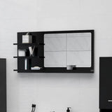 vidaXL Badkamerspiegel 90x10,5x45 cm bewerkt hout wit