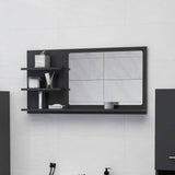 vidaXL Badkamerspiegel 90x10,5x45 cm bewerkt hout wit