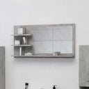 vidaXL Badkamerspiegel 90x10,5x45 cm bewerkt hout wit