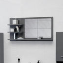 vidaXL Badkamerspiegel 90x10,5x45 cm bewerkt hout wit